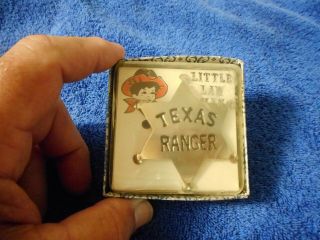 Vintage Little Law Man Texas Ranger Badge