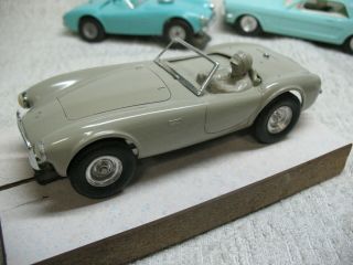 1/25 Scale Vintage Amt 1965 Cobra Roadster Gray - Brown Slot Car 1