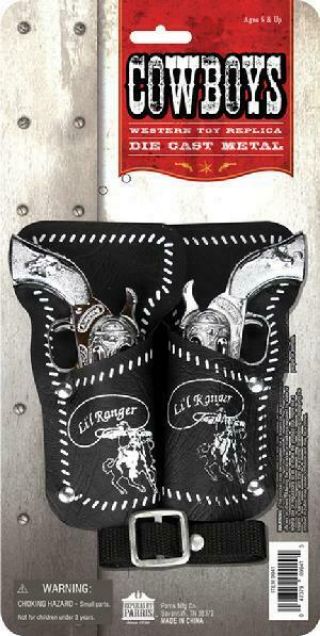 Lil Ranger Double Holster Set Toy Gun Set By Parris Manufacturing