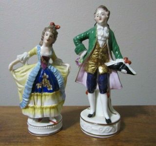 Vintage German Porcelain Courting Couple Figurines