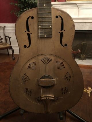 Vintage National Triolian Resonator Guitar.  Very Rare Usa Serial Number 839w