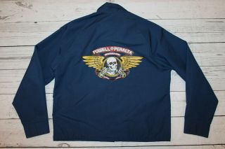 Vintage Powell Peralta Bones Skateboarding Worker Jacket Tony Hawk Mike Vallely