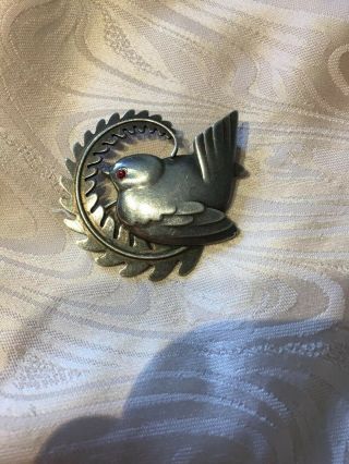 X Large Rare Georg Jensen / Arno Malinowski Sterling Silver Bird 309