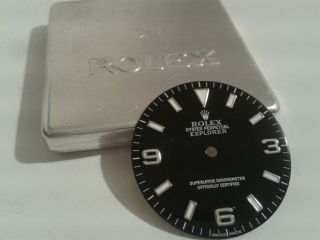 Vintage Rolex Explorer 1 Dial And Tin For Ref 14270 - Tritium