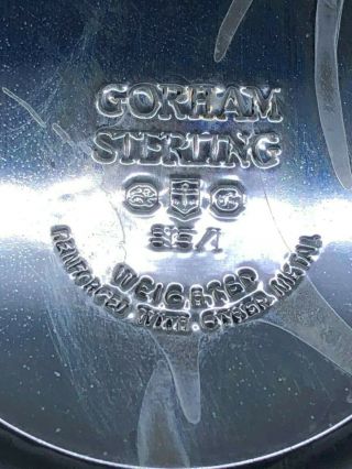Vintage Gorham Sterling Silver Weighted Candlesticks 815/1 4