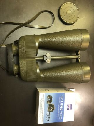 Vintage Steiner Binoculars 15x80 Observer.  West Germany.  Bonus Zeiss Wipes
