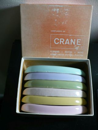Vintage Crane Plumbing Salesman Samples Colors Of Porcelain Bathroom Fixtures