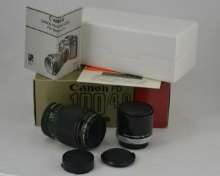 Lens Canon Fd 100mm F/4 1:4 Macro Pre - Owned Vintage