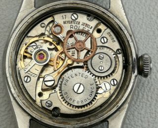 Vtg 1950/51 Rolex Oysterdate 6066 Stainless Steel Gents Watch & Strap 10