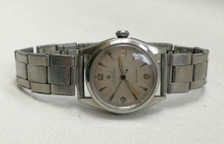 Vtg 1950/51 Rolex Oysterdate 6066 Stainless Steel Gents Watch & Strap 5