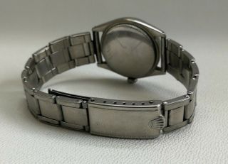 Vtg 1950/51 Rolex Oysterdate 6066 Stainless Steel Gents Watch & Strap 6