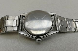 Vtg 1950/51 Rolex Oysterdate 6066 Stainless Steel Gents Watch & Strap 8