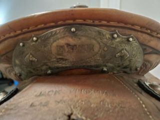 RARE Antique Jack Thomas Silver Mounted WesternShow Saddle,  Las Vegas,  NV 10