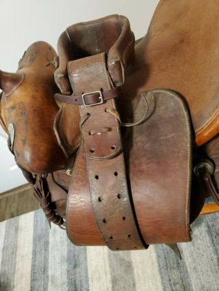 RARE Antique Jack Thomas Silver Mounted WesternShow Saddle,  Las Vegas,  NV 11