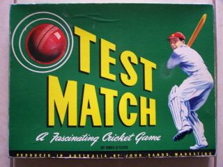 Vintage Test Match Cricket Board Game John Sands Rare