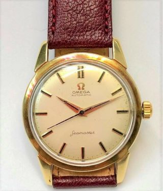 Vintage Omega Seamaster Automatic 18k Yellow Gold Cal.  552 Men 