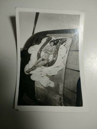 World War II Photo,  Plane Nose Art,  Pin - up Girl,  Lady Luck Airplane 2