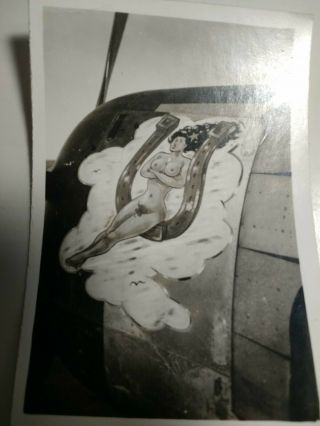 World War II Photo,  Plane Nose Art,  Pin - up Girl,  Lady Luck Airplane 3