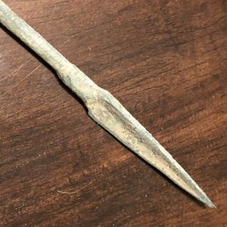 Ancient Roman Or Viking Style Bronze Spear Point Dagger Arrow Head Middle East