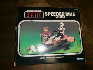 Vintage Kenner 1983 Star Wars Return Of The Jedi Speeder Bike MISB 2