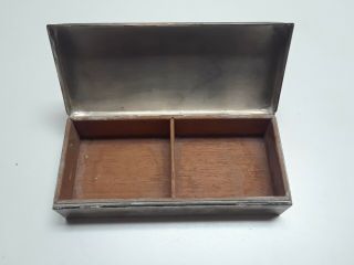 1959 Rare Merchandising Award Poole Sterling Silver Cigarette Box w/ Liner 82 6