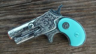 Circle N Toy Cap Gun Dyna - Mite Derringer With Turquoise Grips