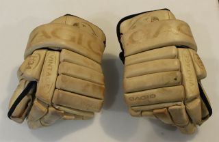 Eagle H34 hockey gloves vintage real leather old school tan hide heritage 2