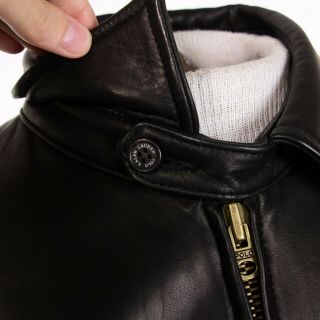 Vintage Polo Ralph Lauren Mens M Black Soft Lambskin Classic Leather Jacket 7