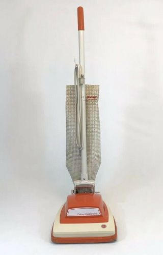 Vintage Hoover Deluxe Convertible Vacuum Cleaner Orange Retro Model Tool Mcm Bag