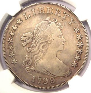 1799/8 Draped Bust Silver Dollar $1 - Certified Ngc Vf Details - Rare Coin