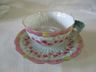 Vintage Mustache Cup And Saucer,  Japan