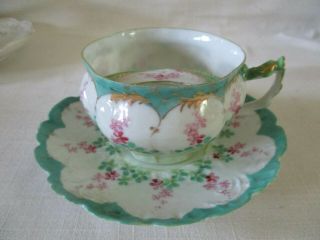 Vintage Mustache Cup And Saucer