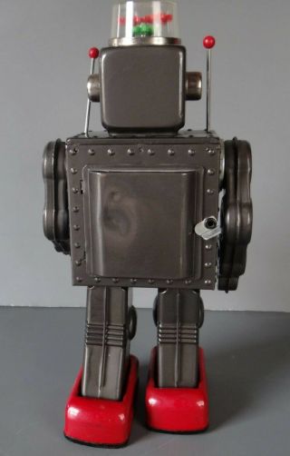 Vintage 1960 ' s HORIKAWA FIGHTING ROBOT Tin Space Toy made in JAPAN 7