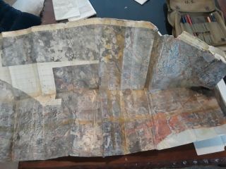 WW2 U.  S.  Map Bag With All Contents Letter From 82nd General 8