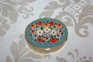 Micro Mosaic Floral Jewelry Box