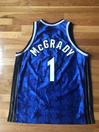 Vintage Authentic Tracy Mcgrady Magic Jersey Size 48 Penny Hardaway Shaq Hill 2