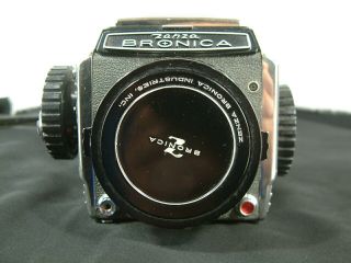 Vintage Bronica S2 w/Nikkor - P 75mm F 2.  8 lens 3