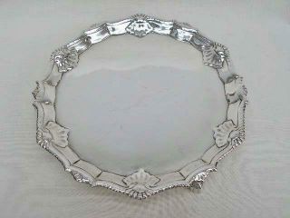 Fine Georgian Solid Sterling Silver Salver/waiter Hallmarked For London 1765