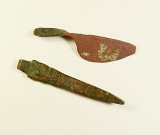 Selection of 3 Ancient Roman Bronze Medical Tools - 2nd - 4th C AD 2
