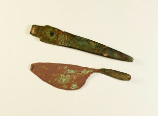 Selection of 3 Ancient Roman Bronze Medical Tools - 2nd - 4th C AD 3