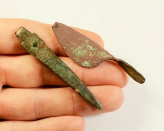 Selection of 3 Ancient Roman Bronze Medical Tools - 2nd - 4th C AD 4