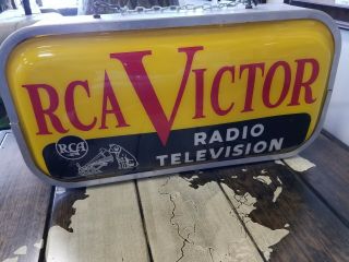 Vintage 1950 ' s RCA Victor Radio Television Gas Oil 2 Side 23 