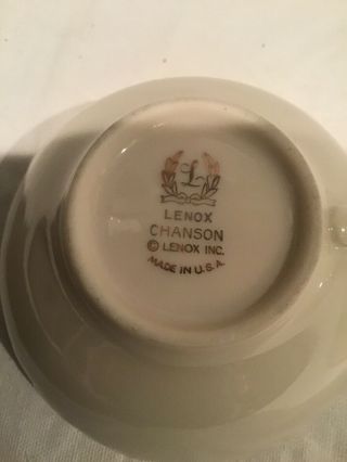 VINTAGE LENOX CHANSON TEA CUP & SAUCER. 5