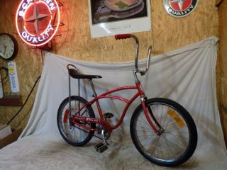 1972 Schwinn Stingray Boys Banana Seat Muscle Bike Red S7 Vintage Hot/rat Rod 70