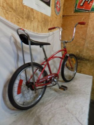 1972 SCHWINN STINGRAY BOYS BANANA SEAT MUSCLE BIKE RED S7 VINTAGE HOT/RAT ROD 70 2