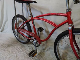 1972 SCHWINN STINGRAY BOYS BANANA SEAT MUSCLE BIKE RED S7 VINTAGE HOT/RAT ROD 70 8