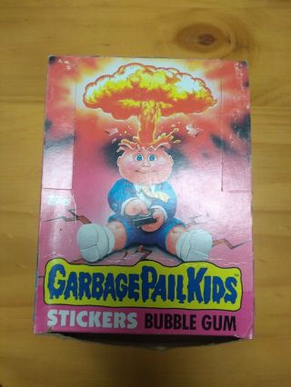 Rare Topps 1985 Garbage Pail Kids 1st Series Box 48 Wax Packs Atom Bomb Gpk Os1