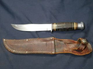 A,  Wwii Era Us Fighting Knife Kinfolks Pilot Survival Army Usn Bowie Hunting