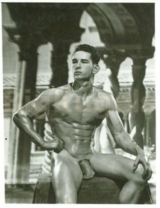 1950s Vintage Mizer Amg Male Nude Leonard Chambers Handsome Jock Beefcake