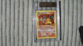 1999 Pokemon Shadowless Charizard Holographic Card 4 Bgs 9.  5 Gem Pop 14